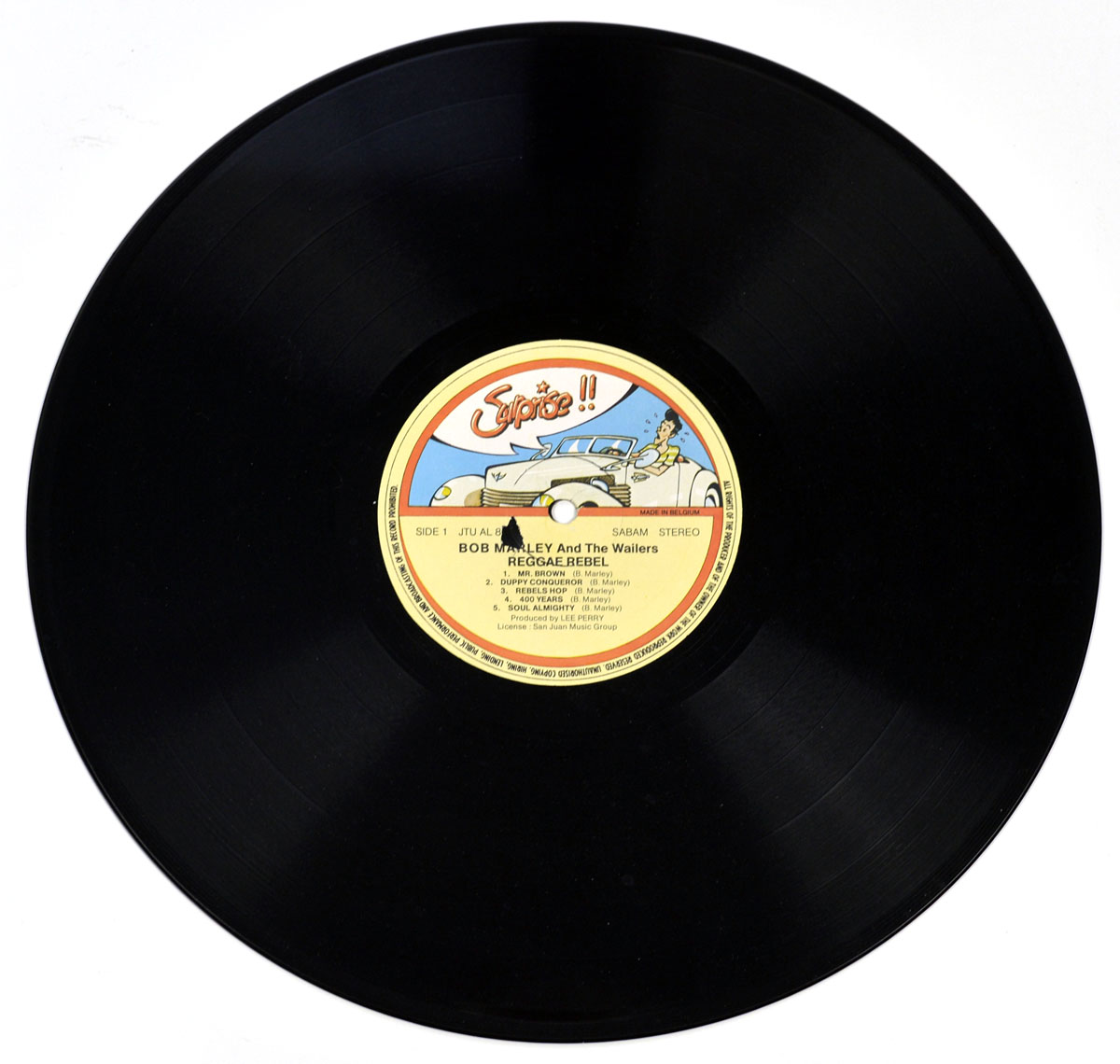 High Resolution Photo of the LP Side One  of BOB MARLEY & THE WAILERS – Reggae Rebel (Belgium)  https://vinyl-records.nl